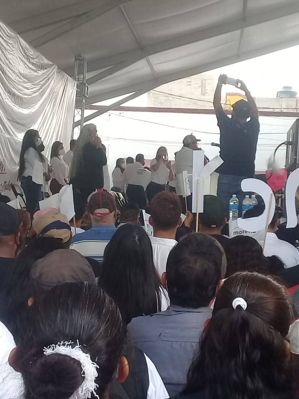La #candidata de Morena a la alcaldía de Chicoloapan #Nancy Gómez: se #reunió con la estructura de este partido para #refrendar el triunfo del #6 de junio 