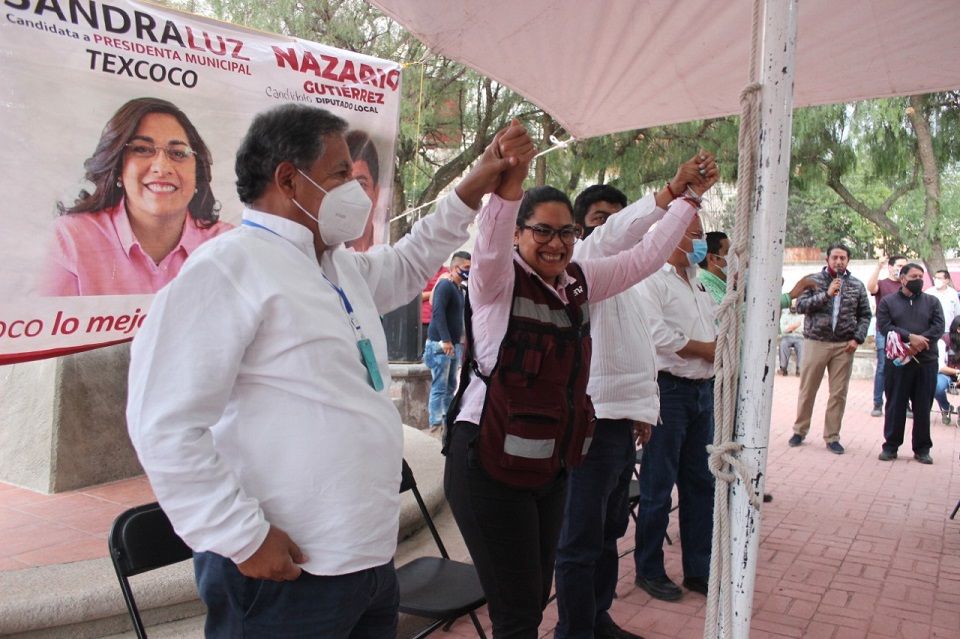 Tercia de candidatos pintan de Guinda poblaciones de Texcoco