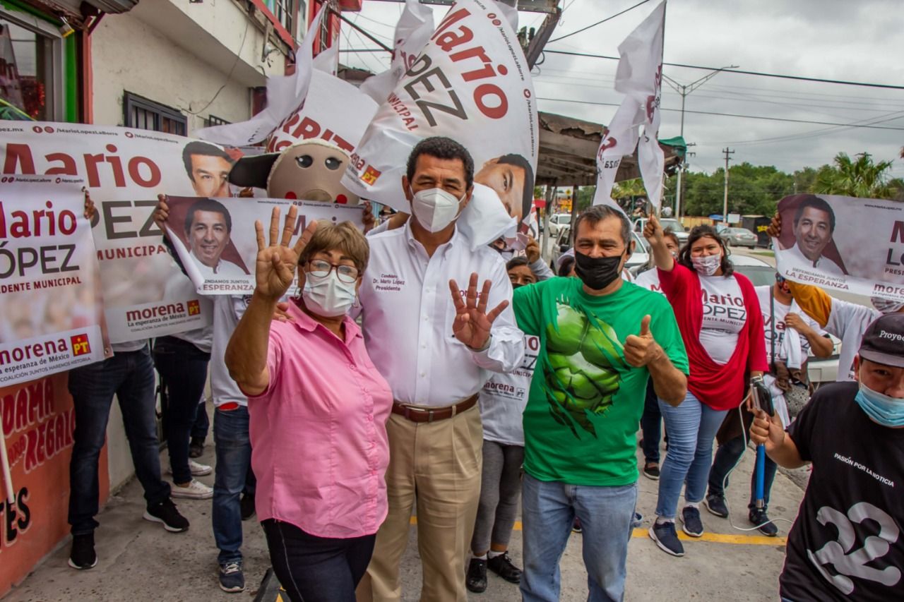 En Matamoros Morena va; ciudadanos
dan su apoyo a Mario López ’La Borrega’
