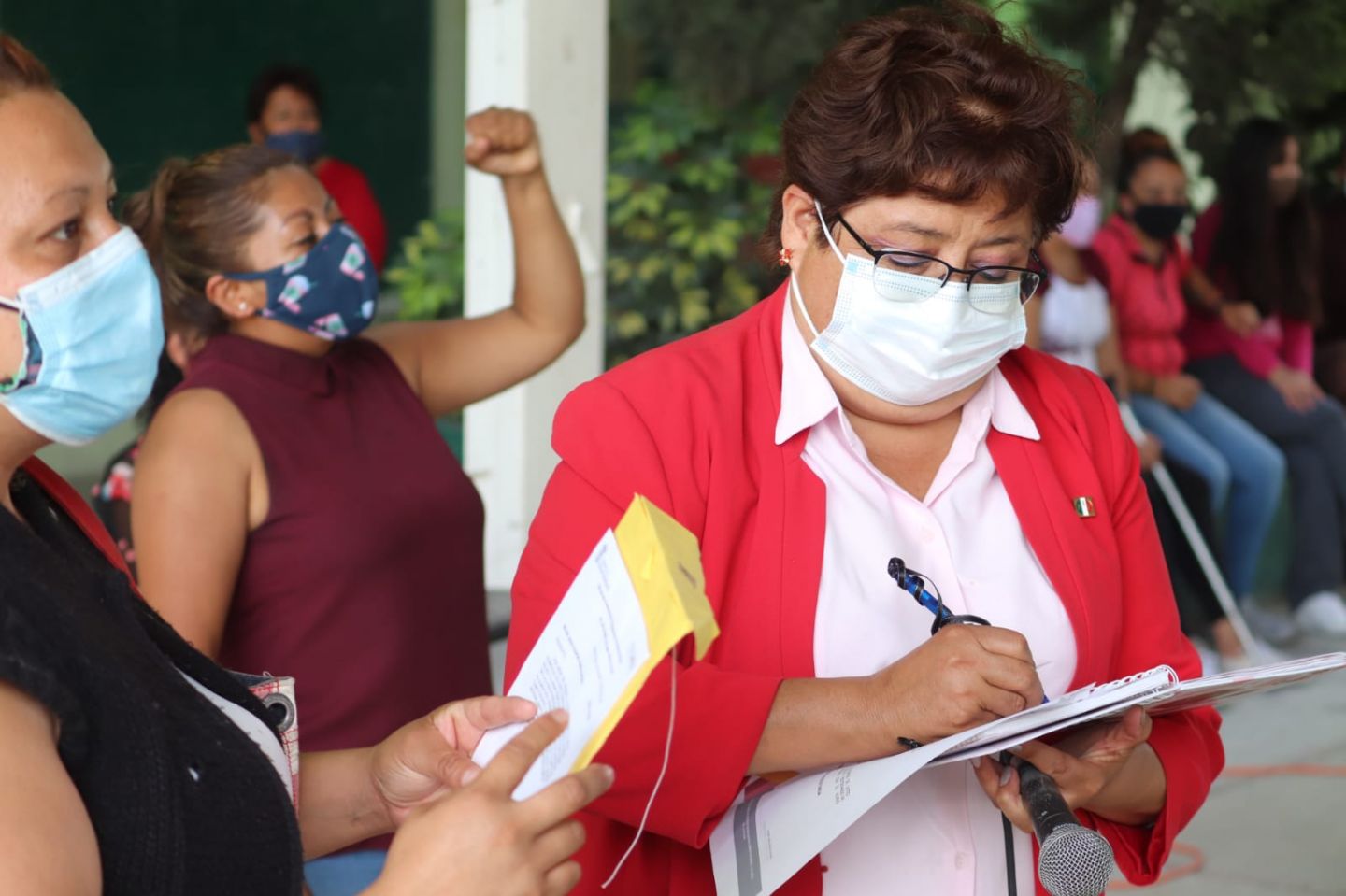 Chimalhuacan candidata a diputada federal Rosalba Pineda Ramirez, rinde su declaración patrimonial