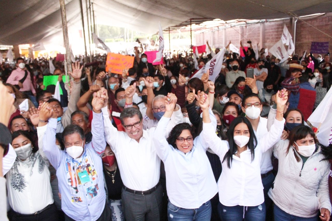 Ricardo Monreal reconoce liderazgo de Morena en Texcoco