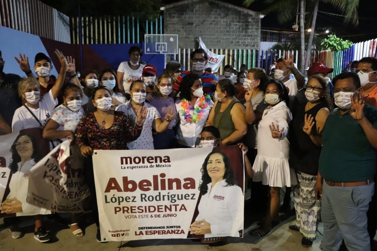 Cierra Abelina López Rodríguez penúltimo día de campaña en Distrito 07
