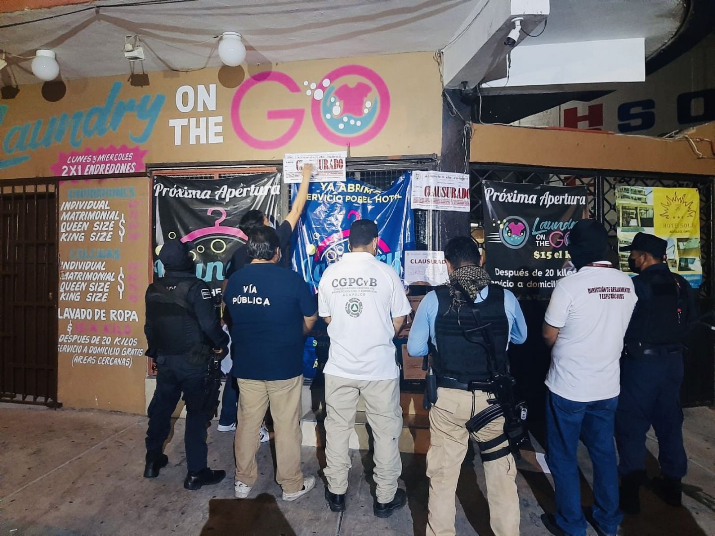Clausuran 3 bares por incumplir "Ley Seca" y medidas anti COVID-19 en Acapulco 