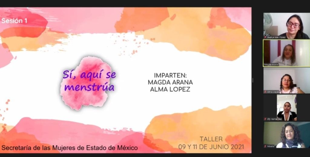Capacitan a mujeres mexiquenses en temas de menstruación segura y asequible