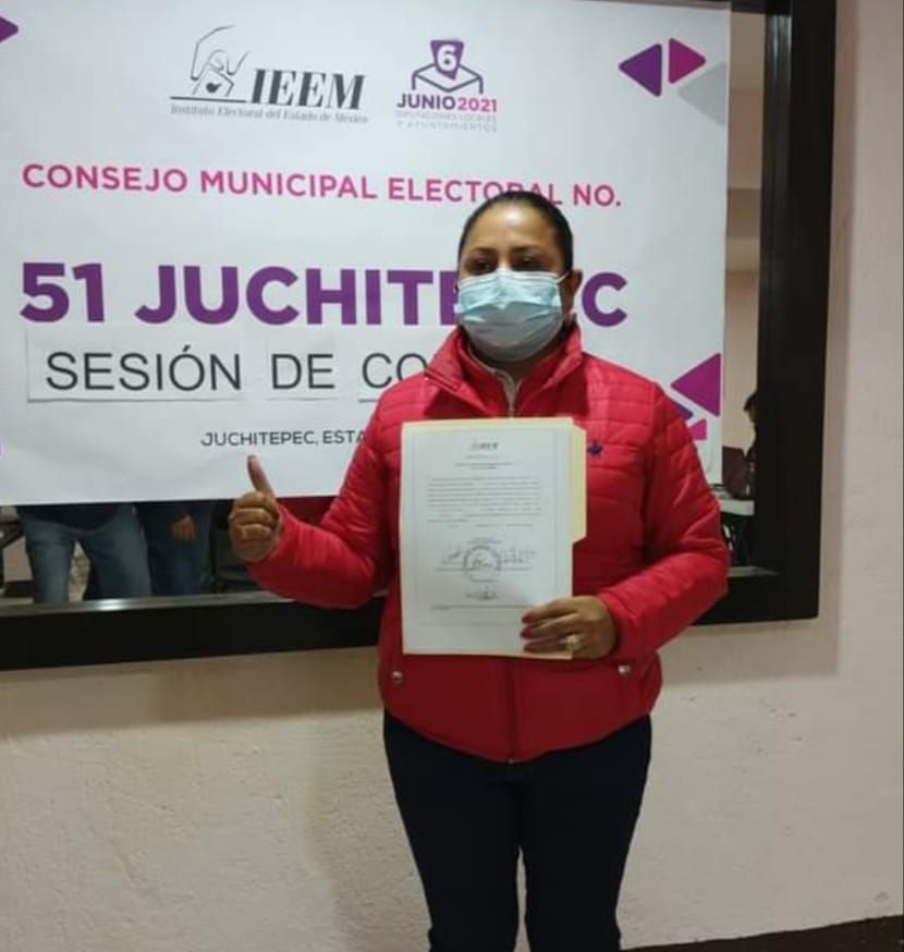 #Marisol Nava recibió constancia del IEEM como alcalde electa de Juchitepec