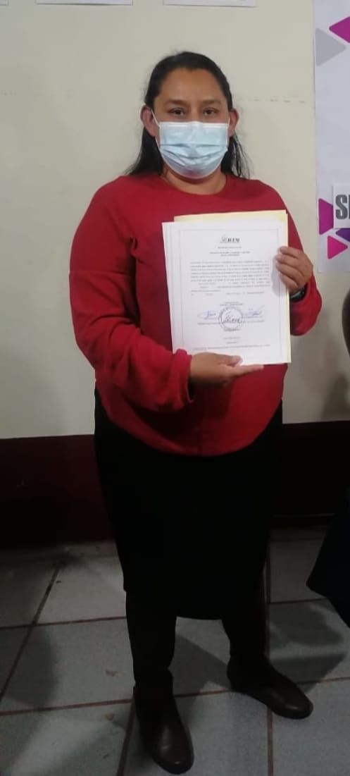 #Rebeca Pérez recibió su constancia del IEEM como presidenta municipal de Ecatzingo
