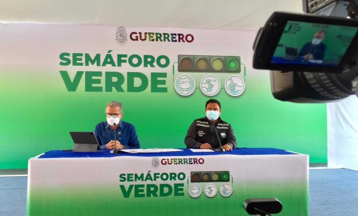 Guerrero continúa en semáforo verde del Covid 2 semanas más