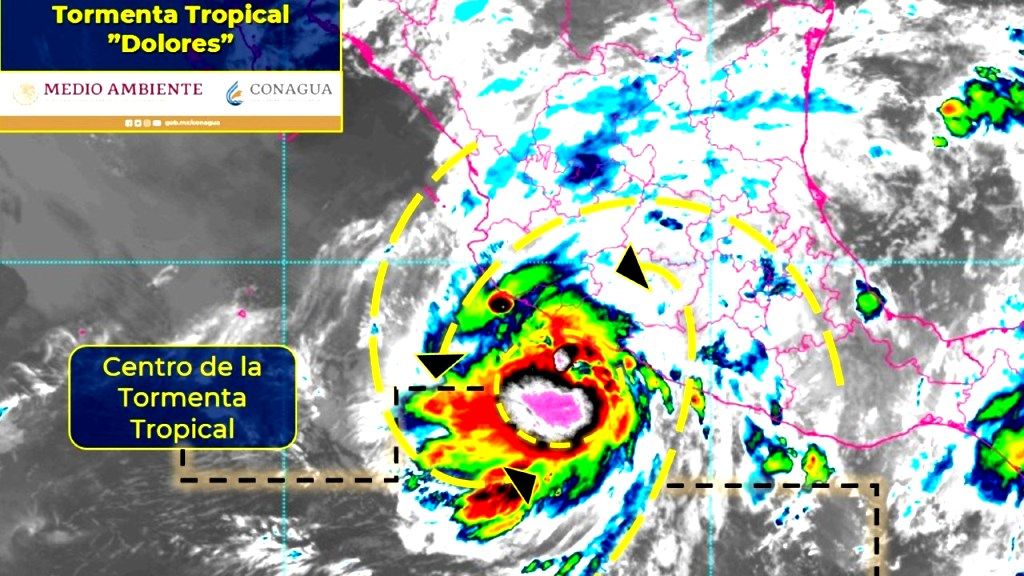 La tormenta tropical ’Dolores’ produce lluvias fuertes a Torrenciales