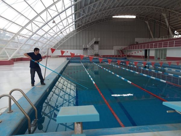 Dan mantenimiento preventivo 
a fuentes y albercas de Ixtapaluca
