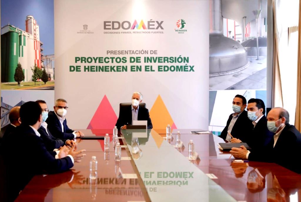 Alfredo del Mazo encabeza presentación de proyecto de inversión de Heineken en El Estado de México