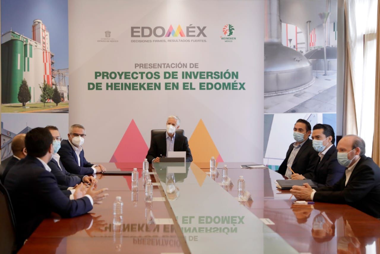 Encabeza el gobernador #Alfredo del Mazo presentación de #proyecto de inversión de #Heineken edomex 