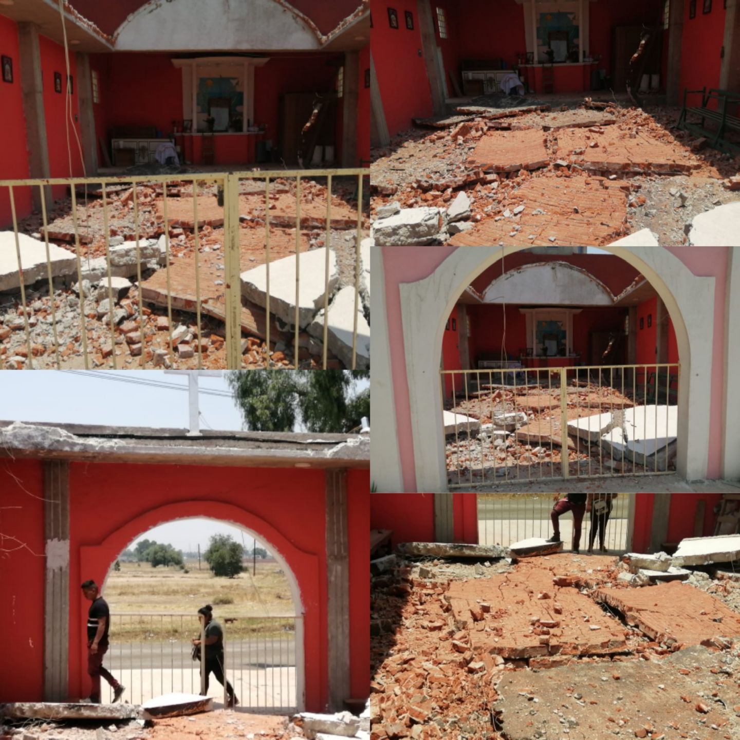 Se desploma techo de capilla en Texcoco, Ayuntamiento ignoró el llamado ciudadano