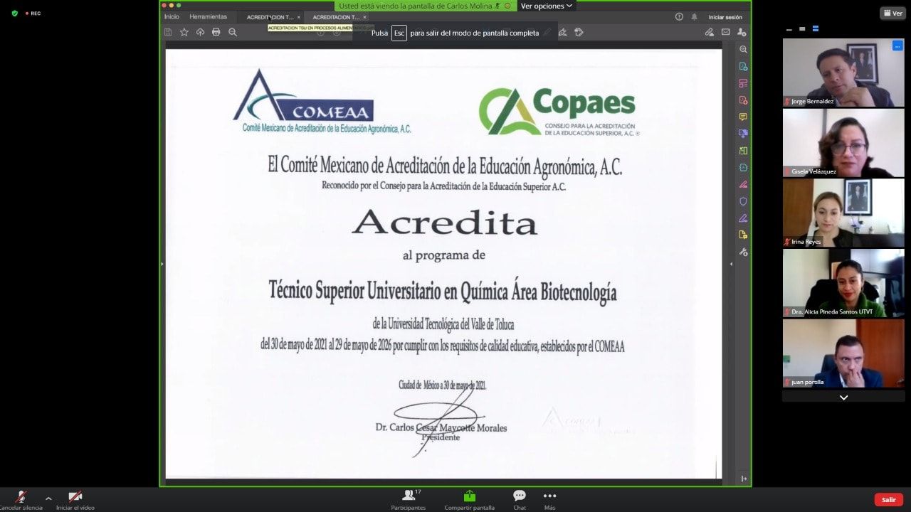 Recibe UTVT acreditación de dos Programas Educativos