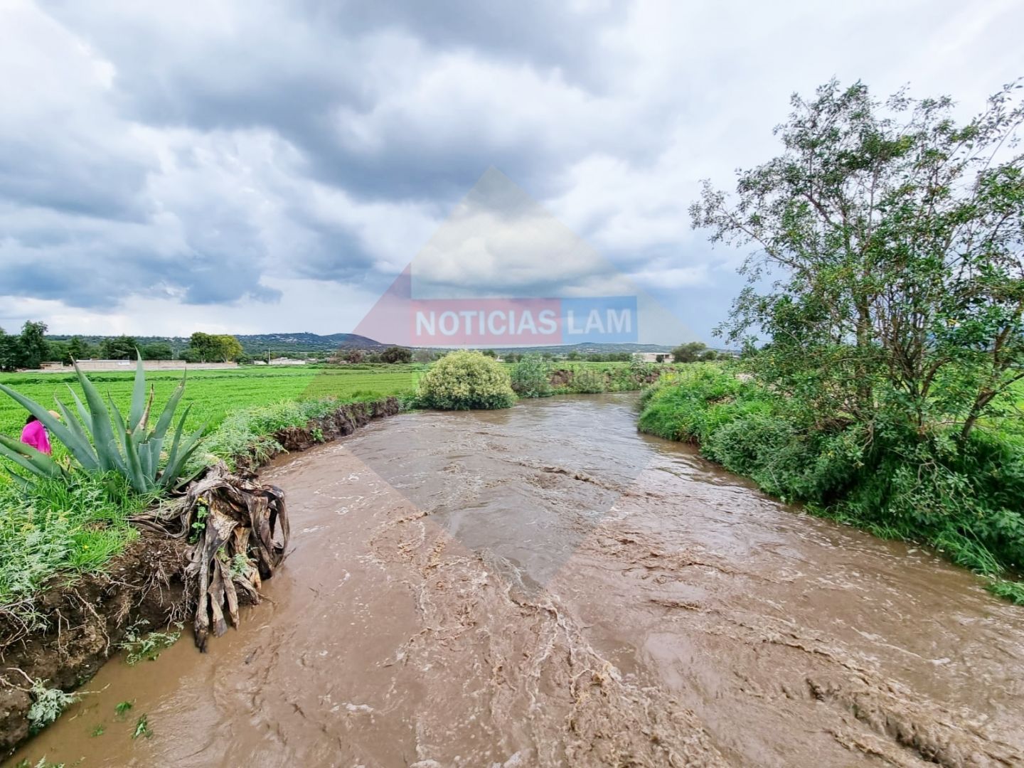 Hay riesgo de que desborde el Río Papalote en Axapusco