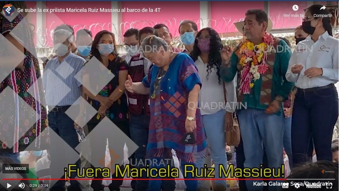 Se sube la ex priísta Maricela Ruiz Massieu al barco de la 4T