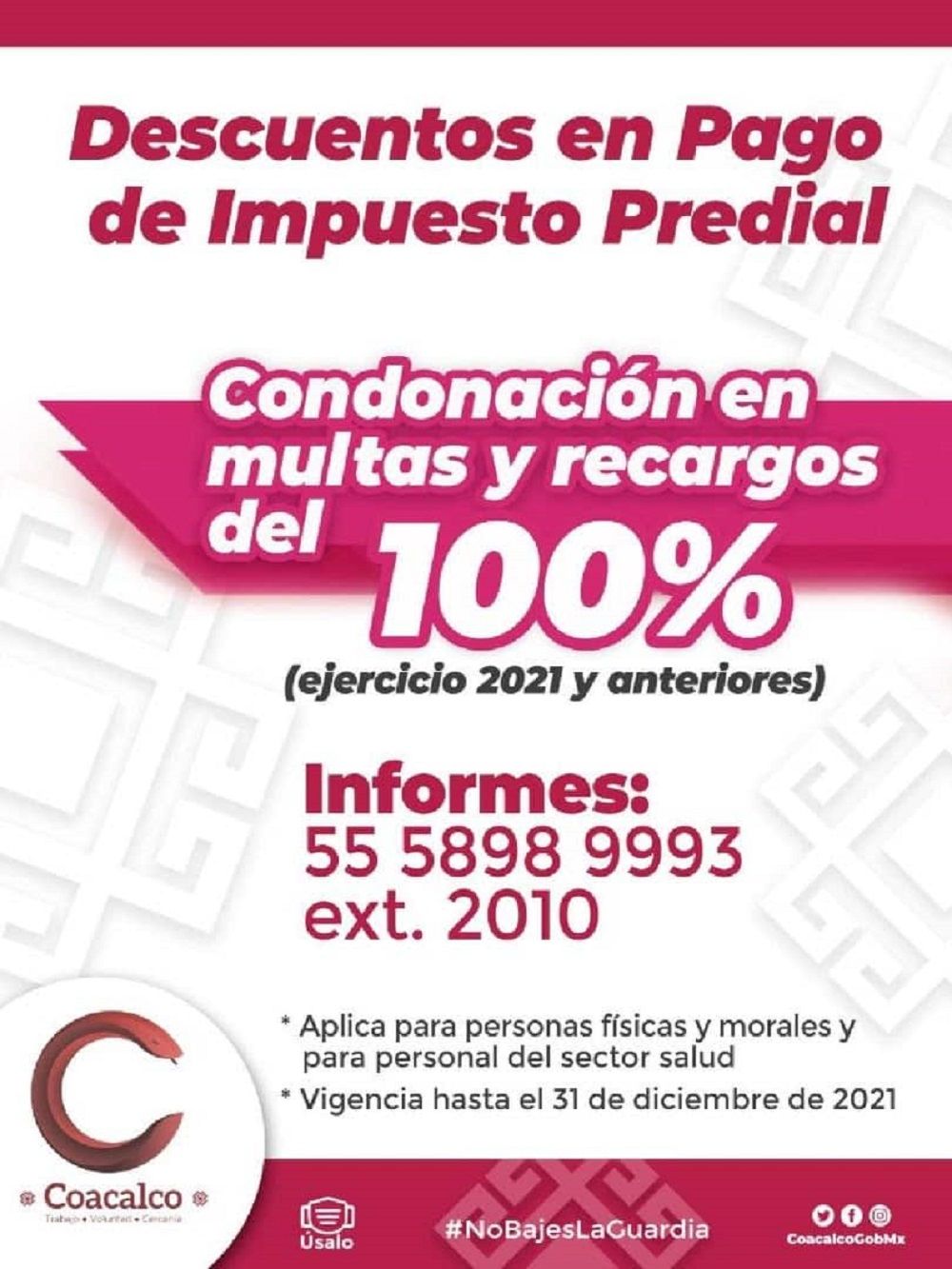 Coacalco inició campaña de Regularización en el Pago del Impuesto Predial
