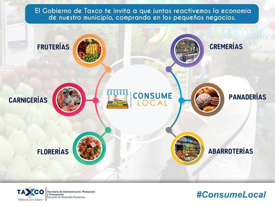 Con la campaña ’consuma local’ el gobierno de Taxco impulsa la reactivación económica en el municipio