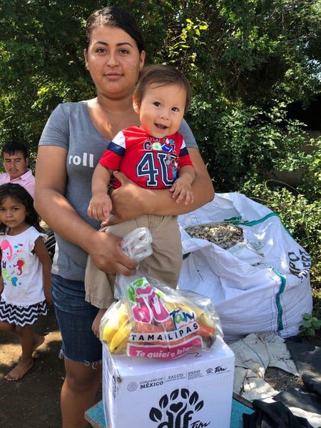 Entrega DIF Tamaulipas apoyos alimentarios a niñas, niños y mujeres en lactancia de zonas rurales.