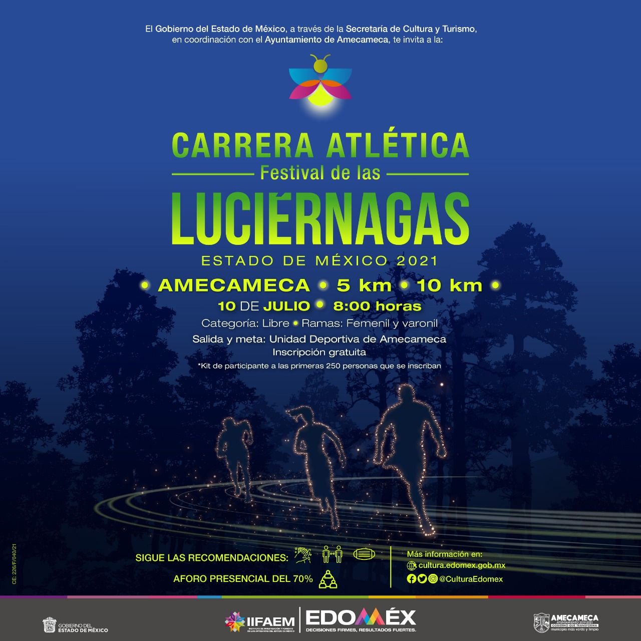 Preparan carrera atlética durante Festival de las Luciérnagas en Amecameca
