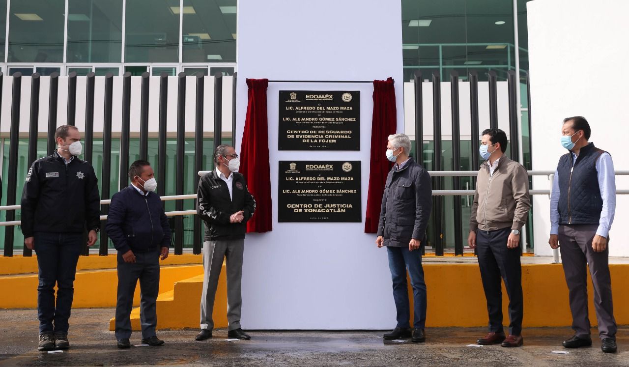 Inaugura Alfredo del Mazo Centro de Resguardo de Evidencia Criminal y Centro de  Justicia de Xonacatlán de la FGJEM
