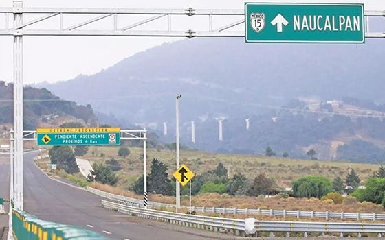Informan cierre temporal en la Autopista Toluca-Naucalpan por  obras de mantenimiento