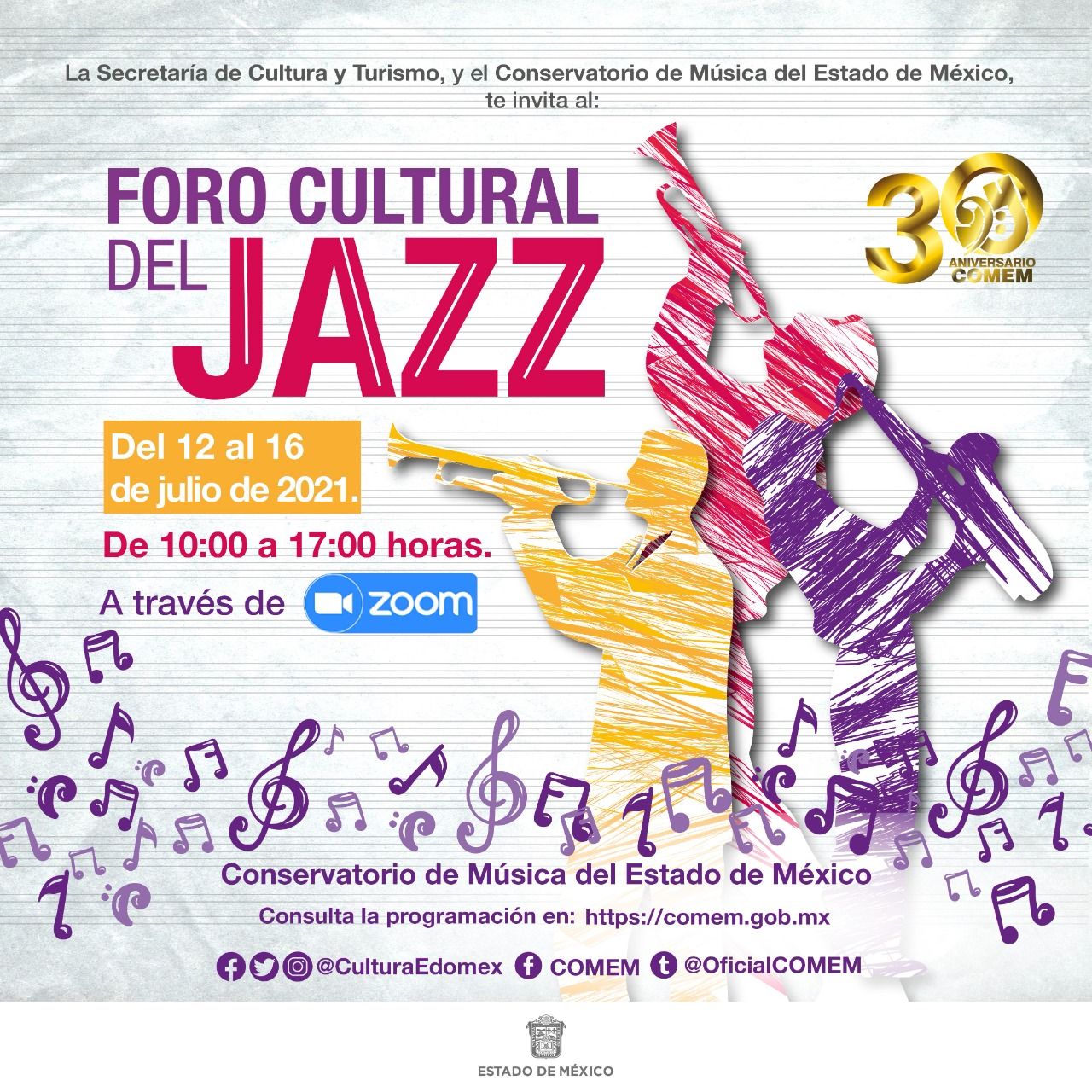 Prepara Conservatorio de Música del Estad de México Foro Cultural de Jazz
