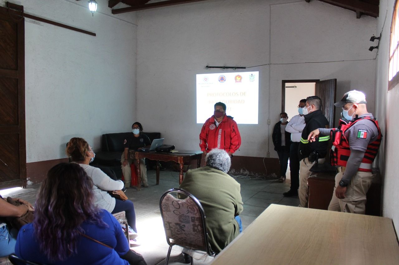 Protección civil de Texcoco,llama a comerciantes a reforzar sus medidas sanitarias contra Covid-19