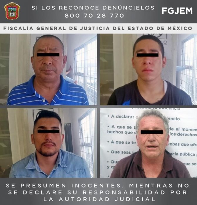 En Naucalpan detiene la PGJEM A banda de colombianos dedicada al robo de casas-habitación