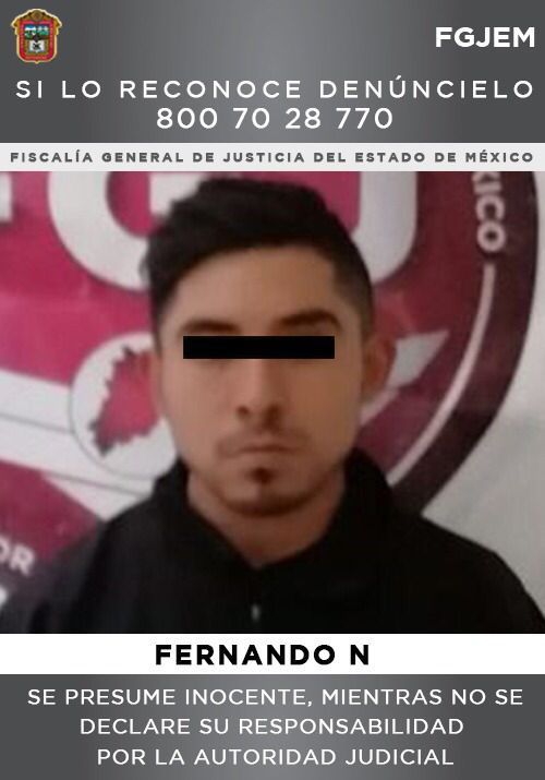 A Fernando N lo atrapo la FGJEM por el presunto delito de abuso sexual en agravio de su sobrina de 13 años en 	San Jose del Rincón