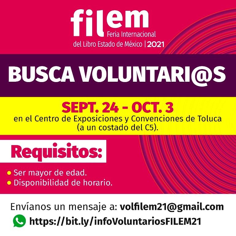 La FILEM 2021 invita a formar parte de su voluntariado