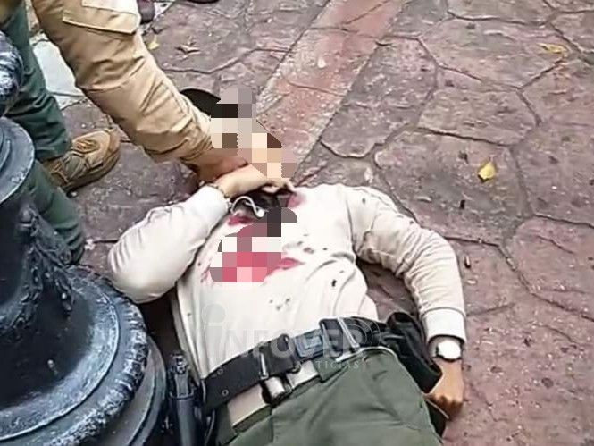 Acribillan a oficial de la Fuerza Civil en pleno centro de Acayucan