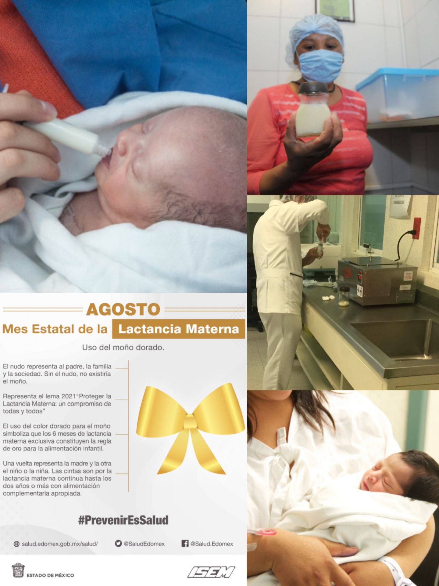 Conmemora salud del Estado de México semana mundial y mes estatal de la lactancia materna 