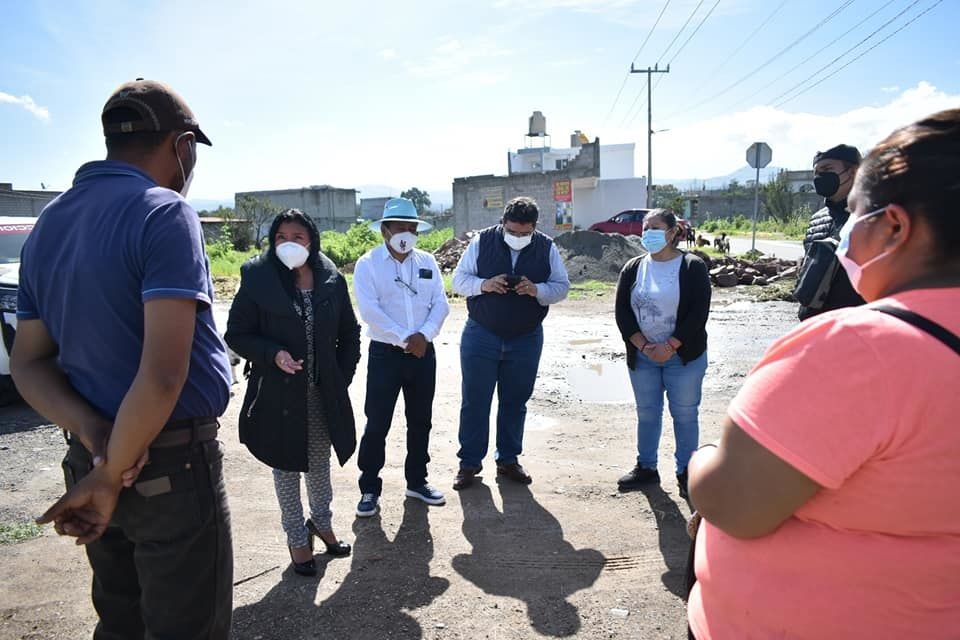 Alcaldesa Eva Bustamante realiza gira de trabajo por poblaciones de Tepetlaoxtoc