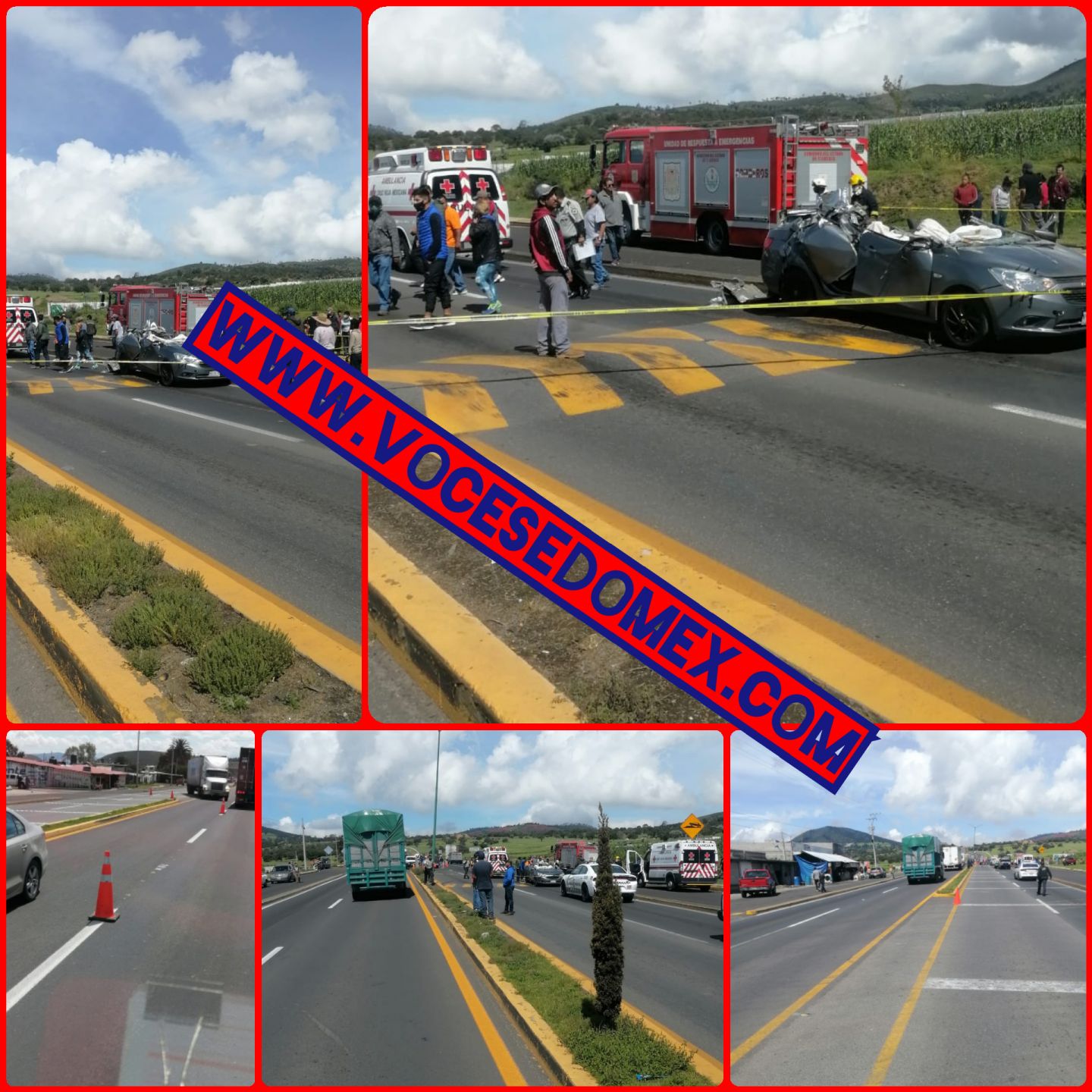 6 personas murieron en accidente automovilístico en San Cristóbal Calpulalpan Tlaxcala 