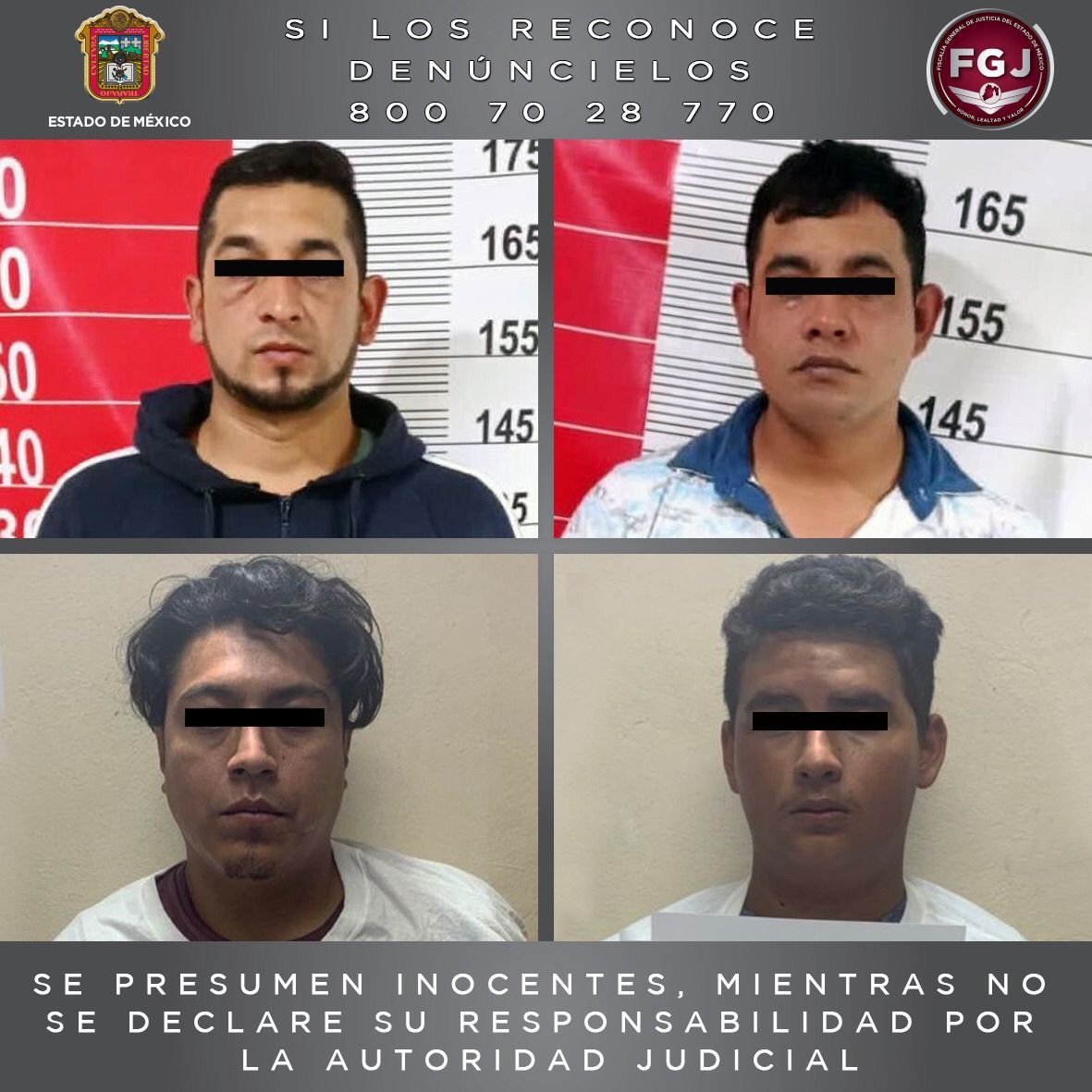#A proceso cuatro sujetos dedicados al robo de vehículos en Chalco y Neza: FGJEM