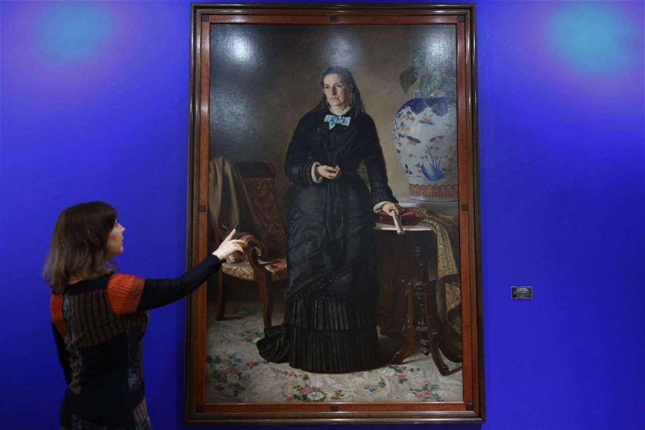 Es retrato de Susana Robert de Sánchez Solís, pieza emblemática del Museo del Retrato ’Felipe Santiago Gutiérrez’
