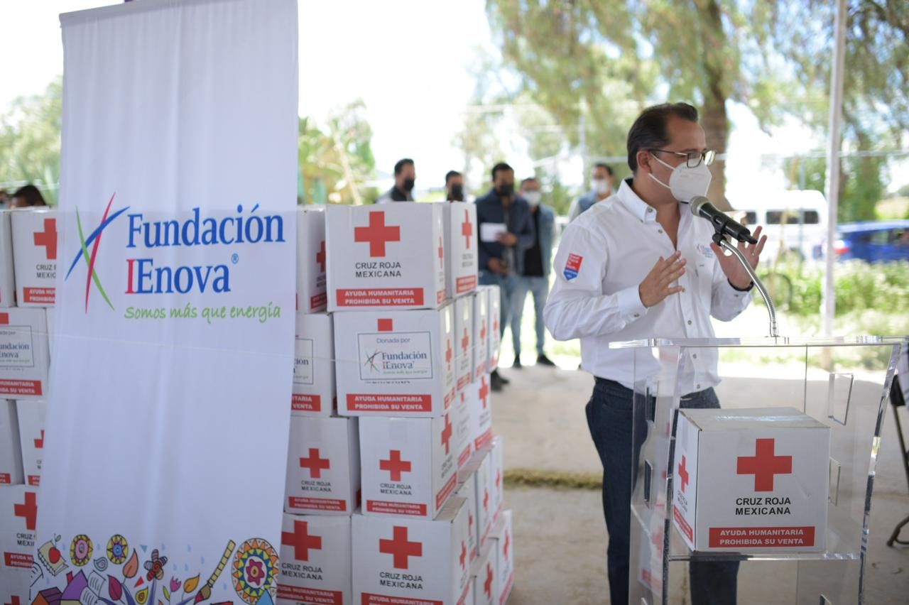 Fundación IEnova entrega más de 400 despensas, 8 concentradores de oxígeno y 460 trajes de protección a Cruz Roja Mexicana de Hidalgo