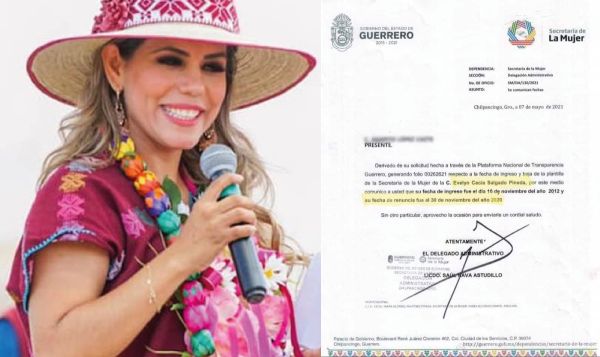 Se cae la impugnación; documento revela que Evelyn Salgado renunció a la Secretaría de la Mujer en noviembre de 2020