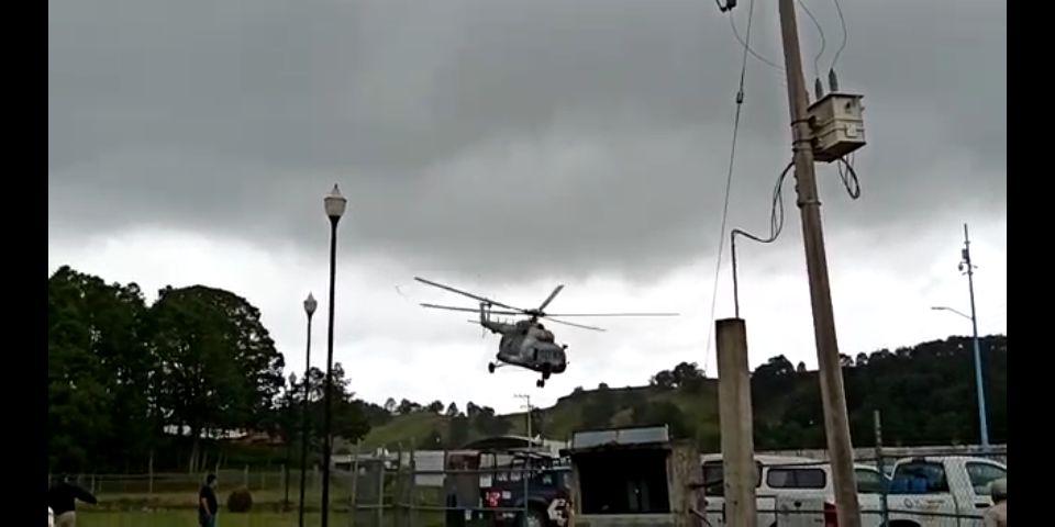 Cae helicóptero en Hidalgo dónde viajaba el secretario de Gobierno de Veracruz