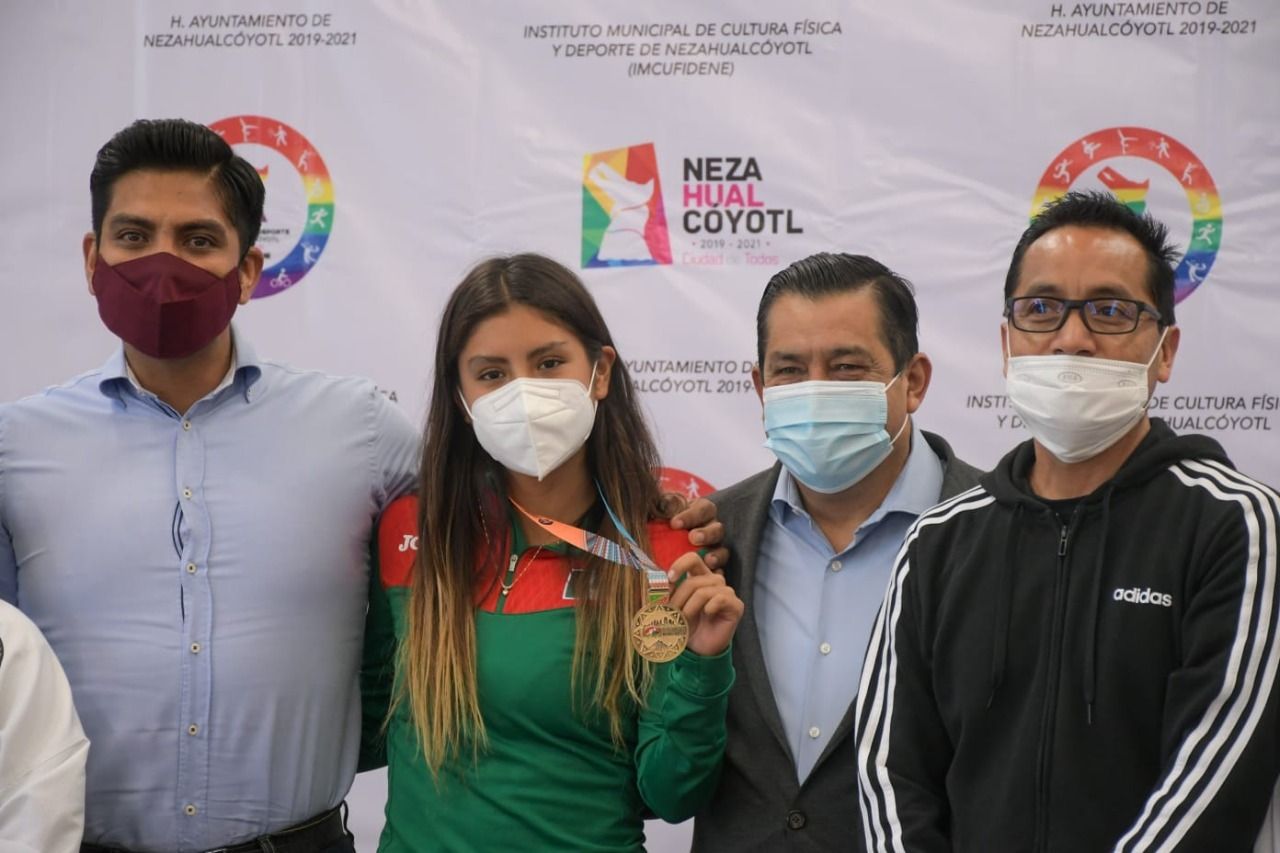 #Sofia Ramos campeona mundial de marcha, digna representante de los jóvenes de NEZA: Juan Hugo