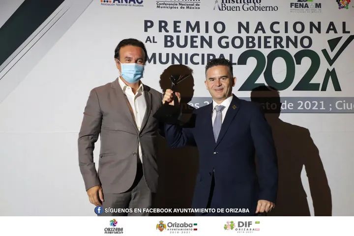 Premio Nacional al mejor Alcalde de México es para Orizaba 