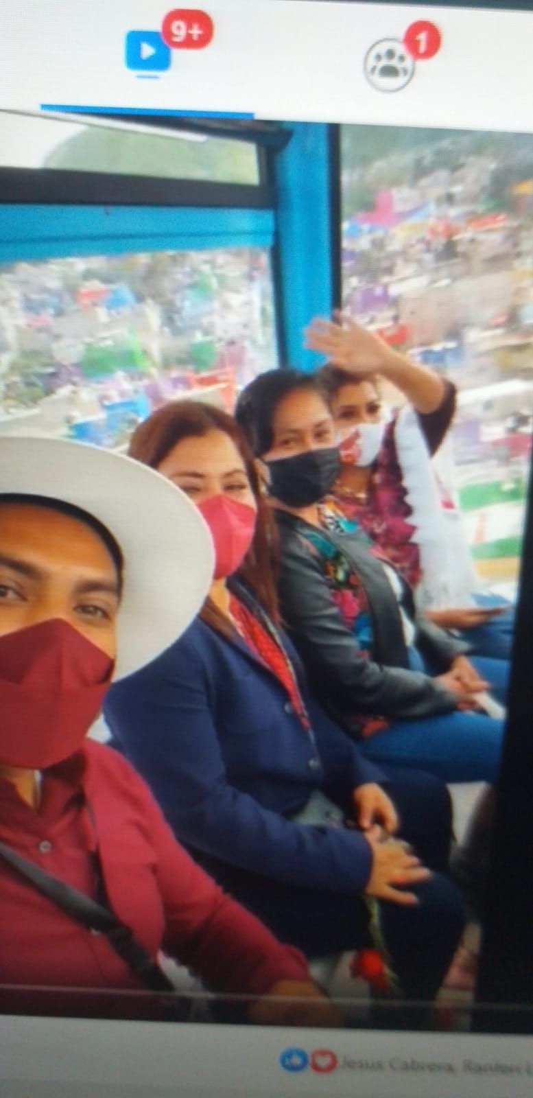 Acompañan en viaje por Cablebus a la alcaldesa de Ixtapalapa Clara Brugada los alcaldes electos Adolfo Cerqueda por Nezahualcoyotl y Xóchitl Jiménez de Chimalhuacan