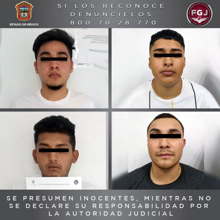 Cuatro sujetos presuntamente implicados en el robo de autos en Neza y Naucalpan irán a proceso