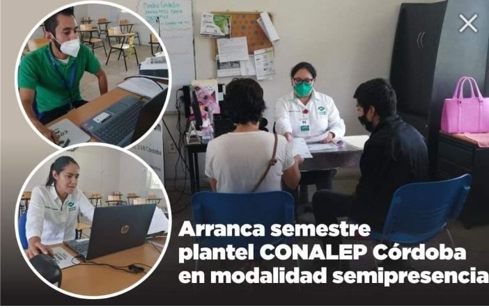 Arranca semestre plantel CONALEP Córdoba en modalidad semipresencial
