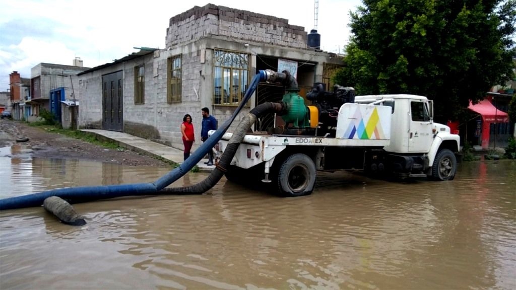 La CAEM atiende contingencias por lluvia en el Valle de México
