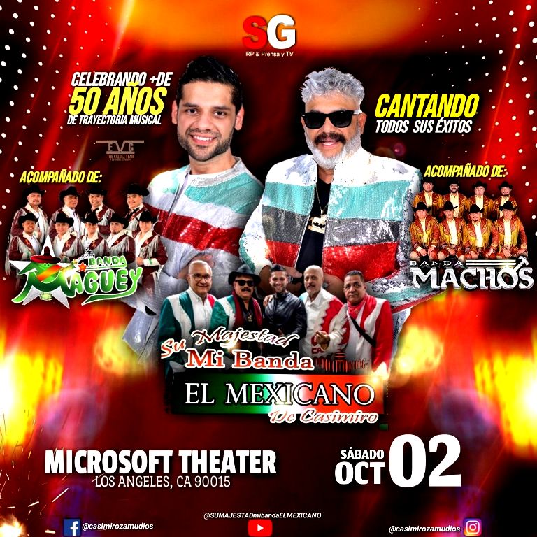 Su majestad mi banda El Mexicano de Casimiro Zamudio llega a Microsoft Theater