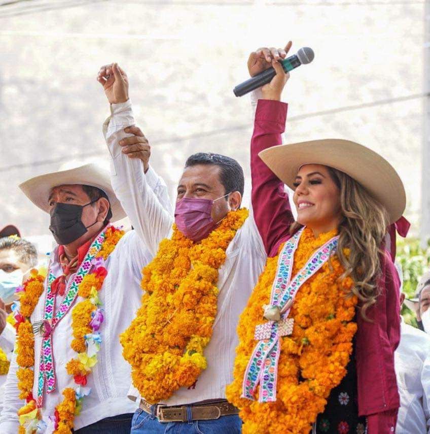 Evelyn y Félix Salgado exigen que se respete el triunfo de Morena en Tlapa
