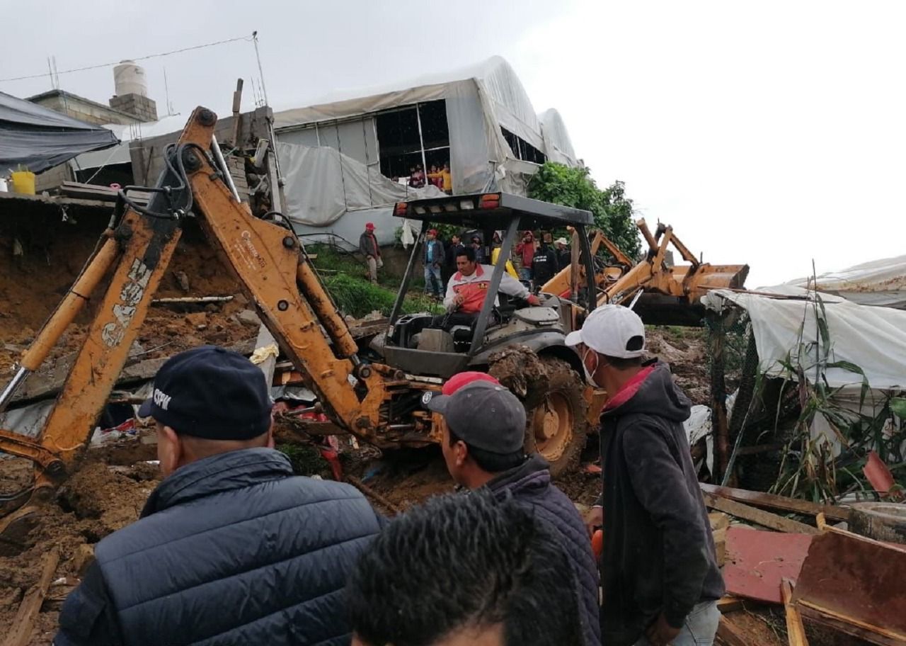 Se registró derrumbe de una vivienda en Villa Guerrero 