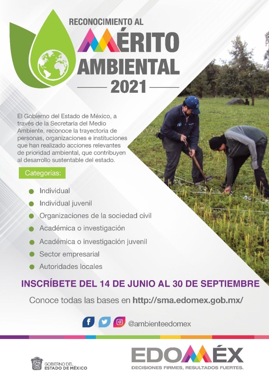 Convoca GEM a participar para obtener el reconocimiento al mérito ambiental 2021 
 