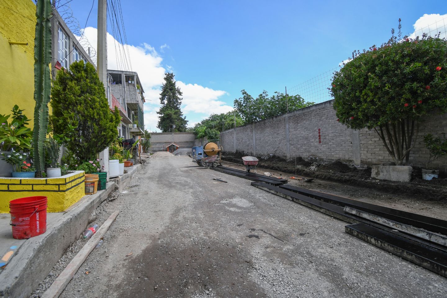 
Avanza pavimentaciones en Chimalhuacán